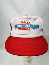 Vtg Red Rally For Fuel Savings
