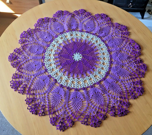 Crochet lace doily large table - large,