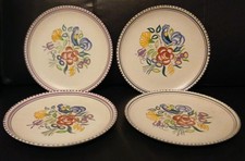 4 Poole Pottery Vintage 10''