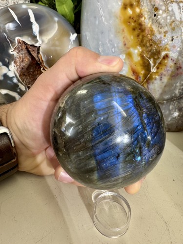 Labradorite sphere crystal - labradorite,