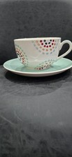 Whittards Of Chelsea Jumbo 500ml Handpainted Polka Dot Cup And Saucer