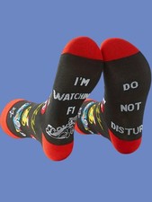 ? I'm Watching F1, Do Not Disturb Mid-Length Socks – Unisex Racing Gift ??