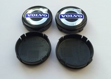 4X VOLVO BLACK / BLUE CENTRE
