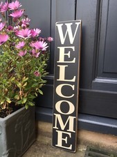 WELCOME SIGN SIGNS Wooden Home