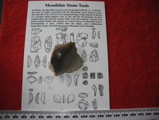 Mesolithic flint stone age