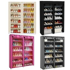 6 Tier Shoe Rack Fabric Canvas