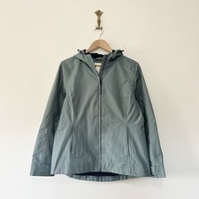 Seasalt Waterway Tincloth Jacket Coat Size 12 Duck Egg Blue Hooded Pockets