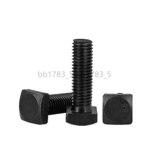 Black steel square - square, head