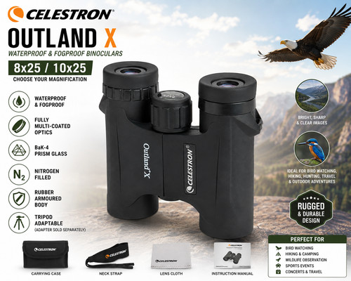 Celestron outland 8x25 - celestron, 10x25