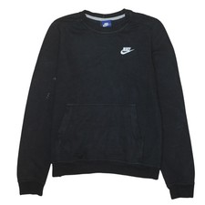 Nike 90's Swoosh Crew Neck Sweatshirt Small Black