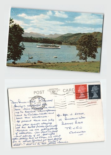 Postcard lake windermere - postcard,