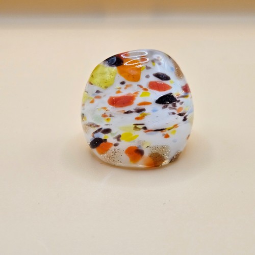 Murano glass ring chunky - murano,