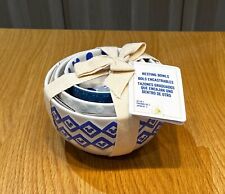 Disney Parks Homestead Blue Mickey Icons 3 Nesting Bowls Set - BNIB (RRP-£36)