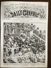 POSTER/NEWSPAPER : 27th MAY 1909 THE KING’S HORSE “MINORU” WINS THE EPSOM DERBY