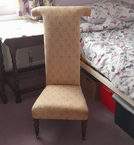High back upholstered prayer - high,