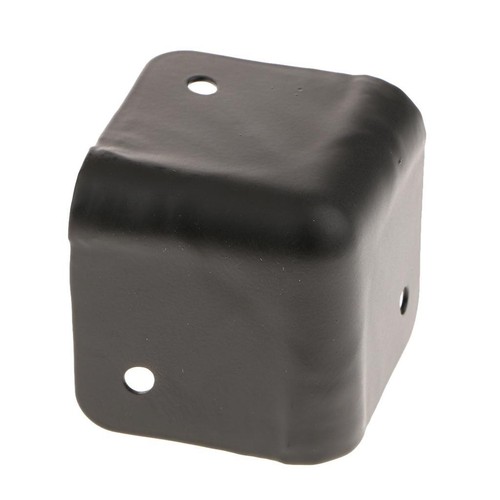 Black speaker box metal corner - black,