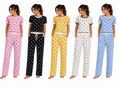 Ladies polka dot contrast - ladies,