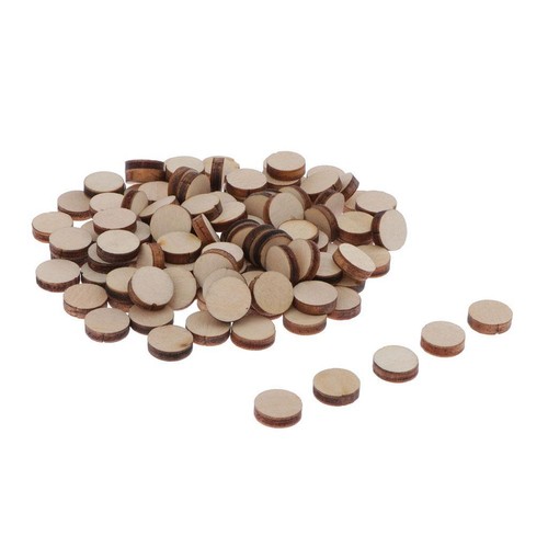 100pcs 10mm round - round, log