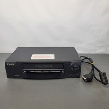 Pacific VCR VHS Player Cassette Tape Recorder PV203BLK Vintage Working Tested UK