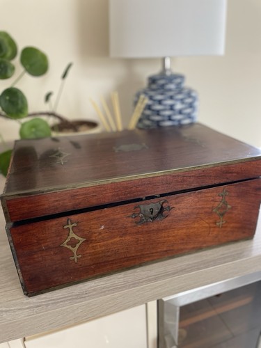 Victorian mahogany writing - victorian,