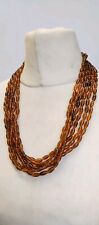 Vintage Faux Amber Beaded