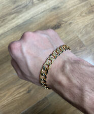 Mens 9ct Solid Gold Curb