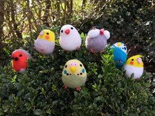 Handmade Needle Felted Wool Bird Brooch /colourful brooch/pin/bird lover/gift