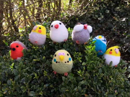 Handmade needle felted - needle, wool
