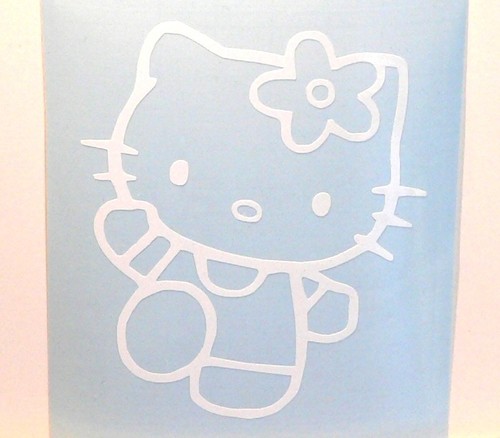 Hello kitty sticker for car - hello,