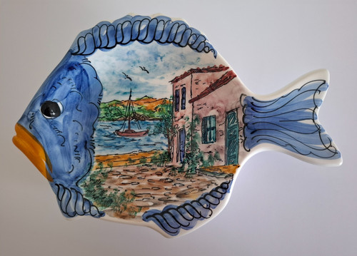 Hand painted greek ceramic - greek,