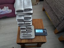 Home Poured Pure Aluminium Ingots 4.218 Kg Total Wait of AL Metal for Casting