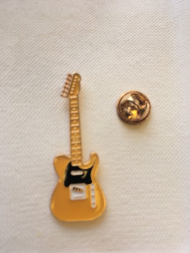 Guitar pin badge lapel - lapel, brooch