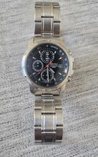 Seiko 100m Chronograph Black