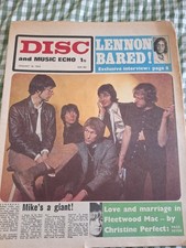 Vintage DISC & MUSIC ECHO Magazine 18 JANUARY 1969 Lennon Ringo Manfred Mac Nme