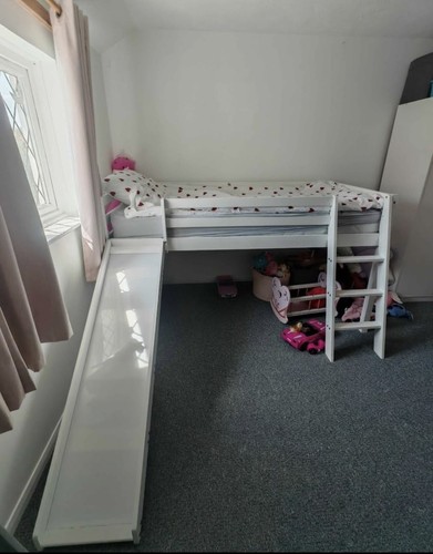 White wooden children loft - children’s,