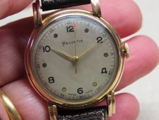 Helvetia 9ct gold wristwatch