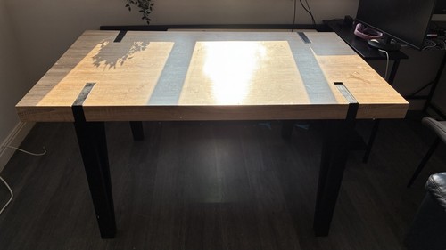Rectangular modern wood effect - rectangular,