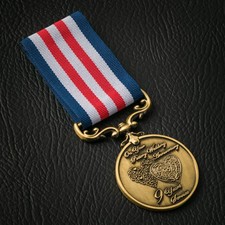 Your 9th POTTERY WEDDING ANNIVERSARY Long Service/Bravery Medal. Gift/Present