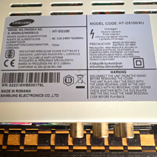 Samsung d5100 blu ray - samsung, ht-d5100