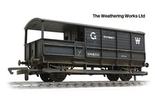 Airfix 20t BR / GW grey Toad brake van wagon *PRO WEATHERED LOOK*