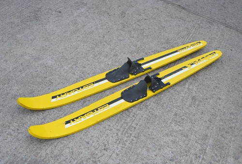 Pair vintage water skis ski - vintage,