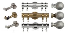 35mm METAL CURTAIN POLE SINGLE