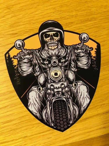 Ghost rider motorbike decal - rider,