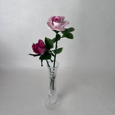 Vintage 80s Porcelain Roses &