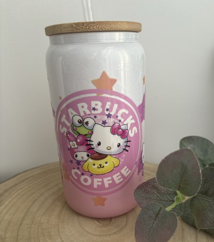 Hello kitty and friends glass - kitty,