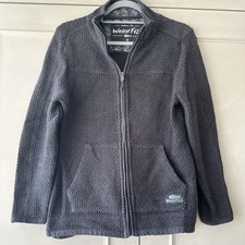 Weird Fish Womens Full Zip Macaroni Sweat Top Navy Size 12 NWOT 