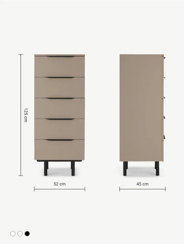 Damien tall chest - of, oak