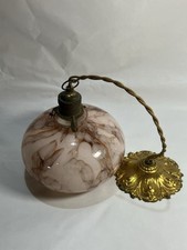 Antique French Glass & Brass