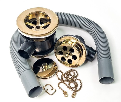 Dorchester brass bath waste - bath,