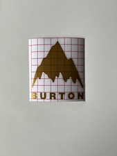 BURTON Mountain Logo  Sticker / Snowboard Burton / Die-cut / GOLD / Small